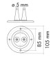 Double cable grommet Ø 105 mm  - CU2801X - CanSB 